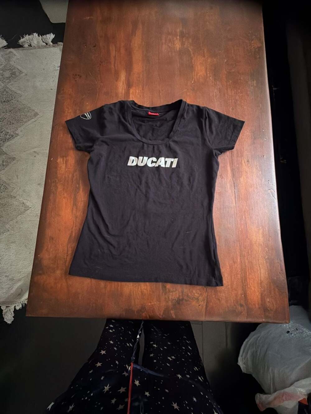Ducati Logo Graphic T-Shirt Black Size M